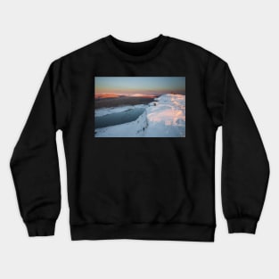 Llyn y Fan Fawr from Fan Brycheiniog, Carmarthen Fan, Brecon Beacons National Park, Wales Crewneck Sweatshirt